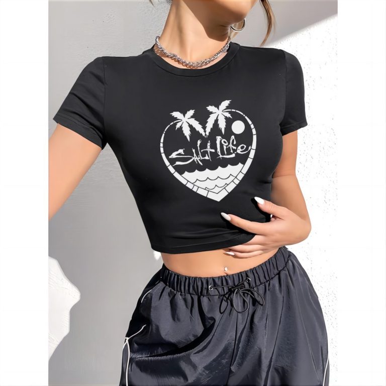 Black Music Print Crew Tee