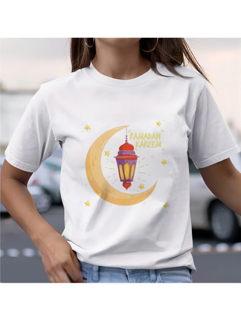 Yellow Star Print Collared Tee