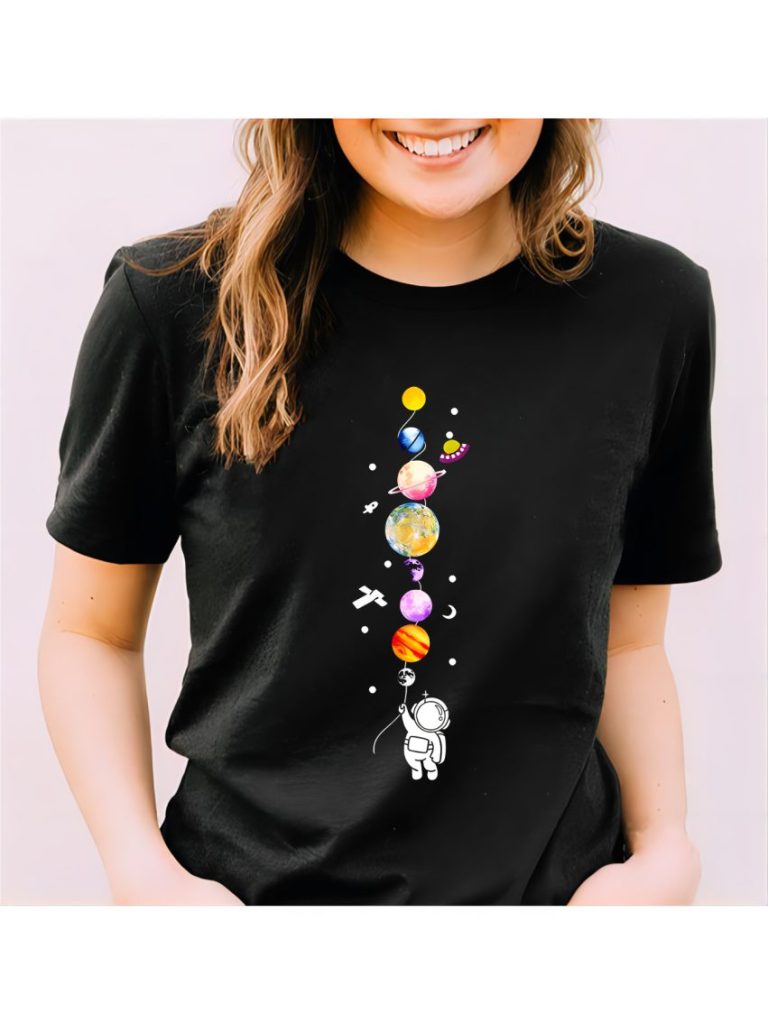 Brown Rainbow Print Tee