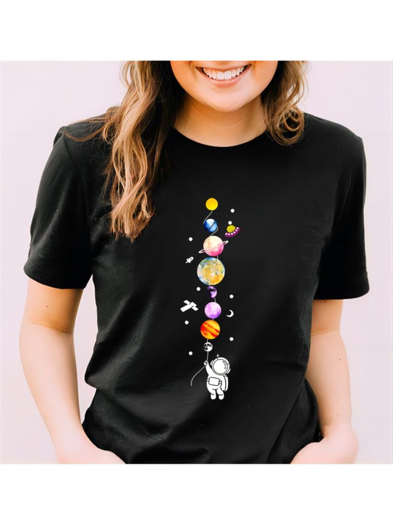Brown Rainbow Print Tee