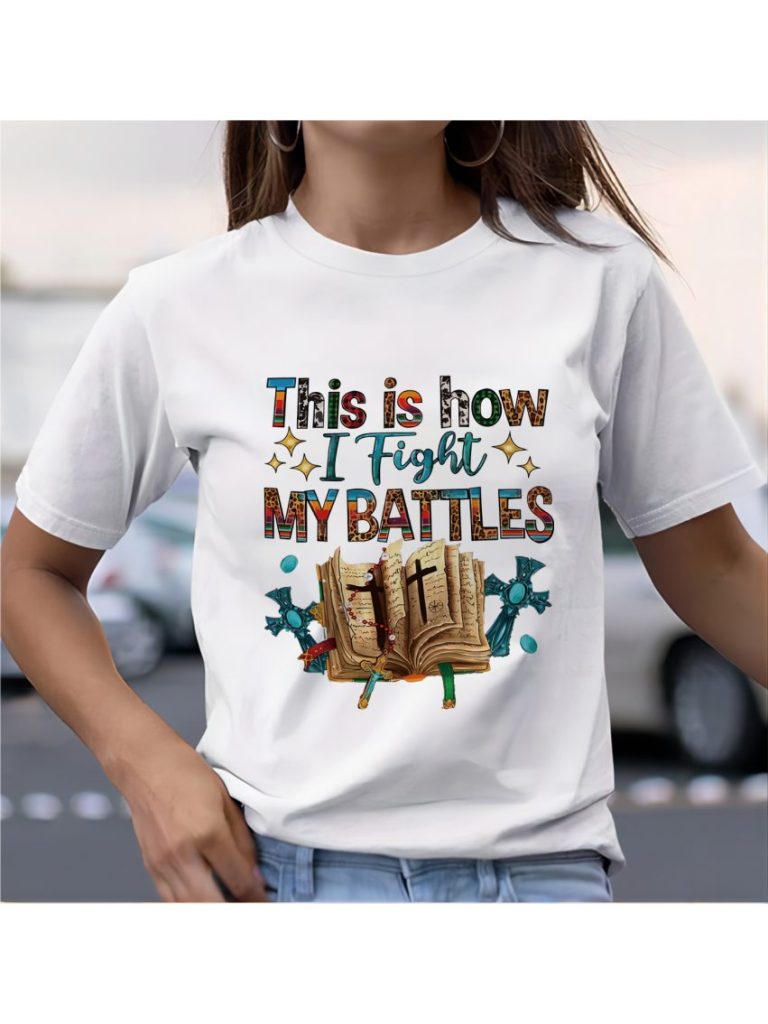 Multicolor Camo Print Tee