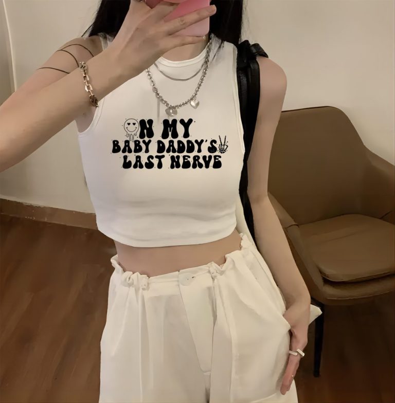 Beige Music Print Tee