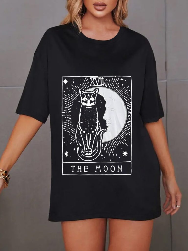 Skull Print Crew Tee