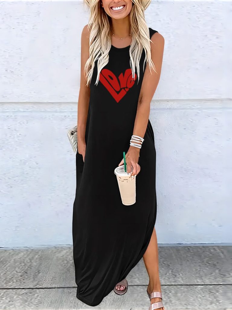 Red Animal Print Sleeveless Top