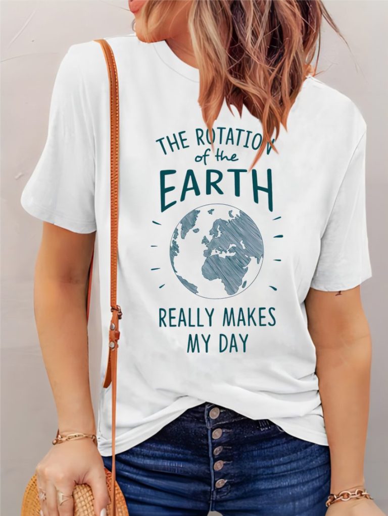 Blue Cartoon Print Tee