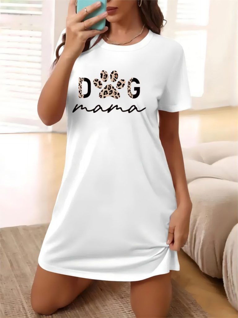 Brown Music Print Tee
