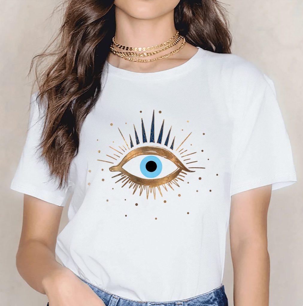 Yellow Abstract Print Tee