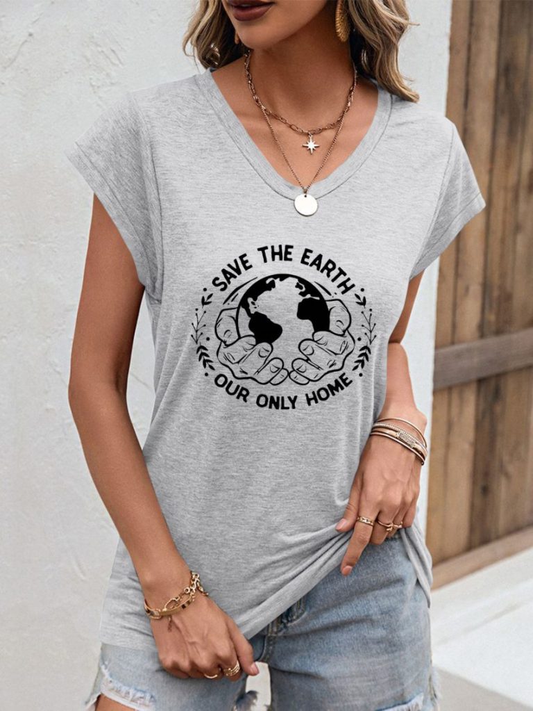 Black Skull Print Tee