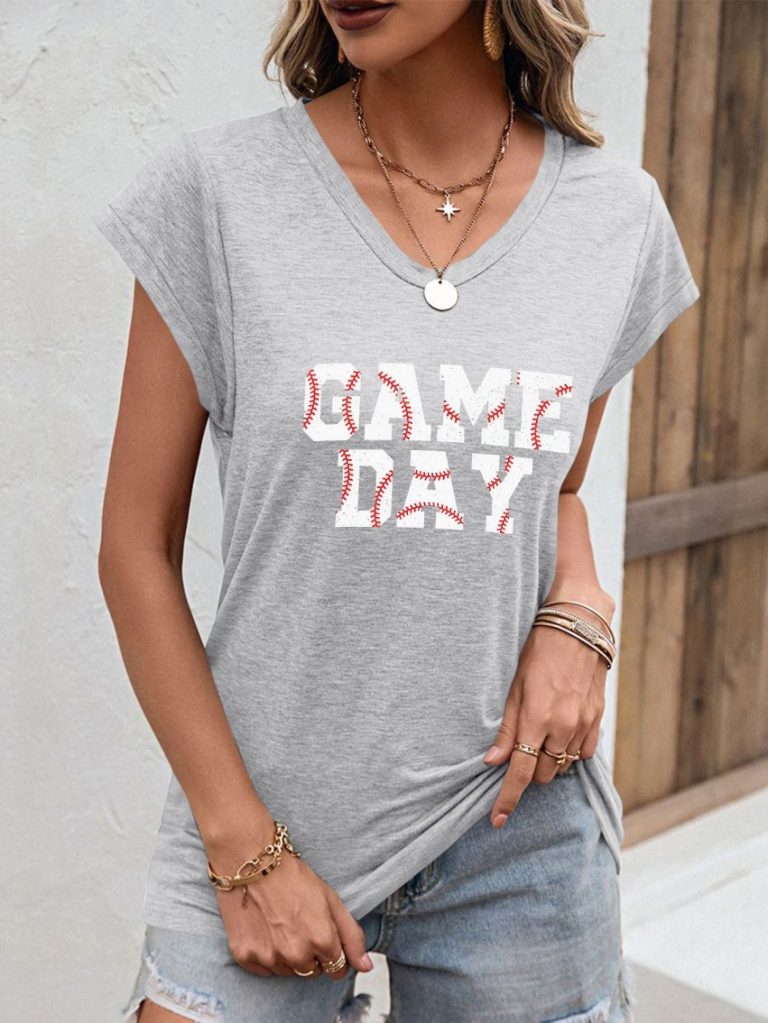 Brown Heart Print Crew Tee