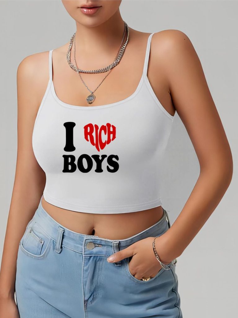 Red Heart Print Collared Tee