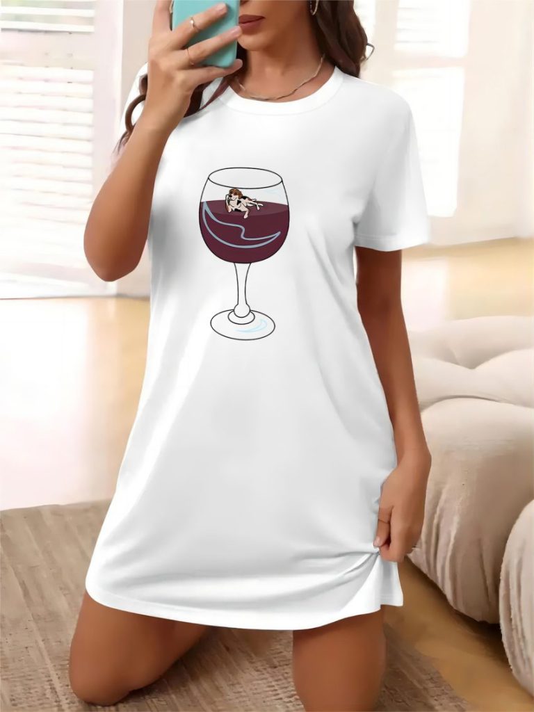 Purple Cotton Short Sleeve Tee