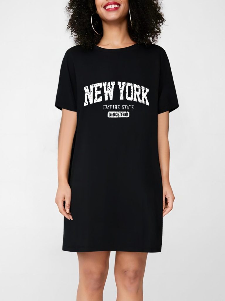 Brown Cotton 3-4 Sleeve Tee