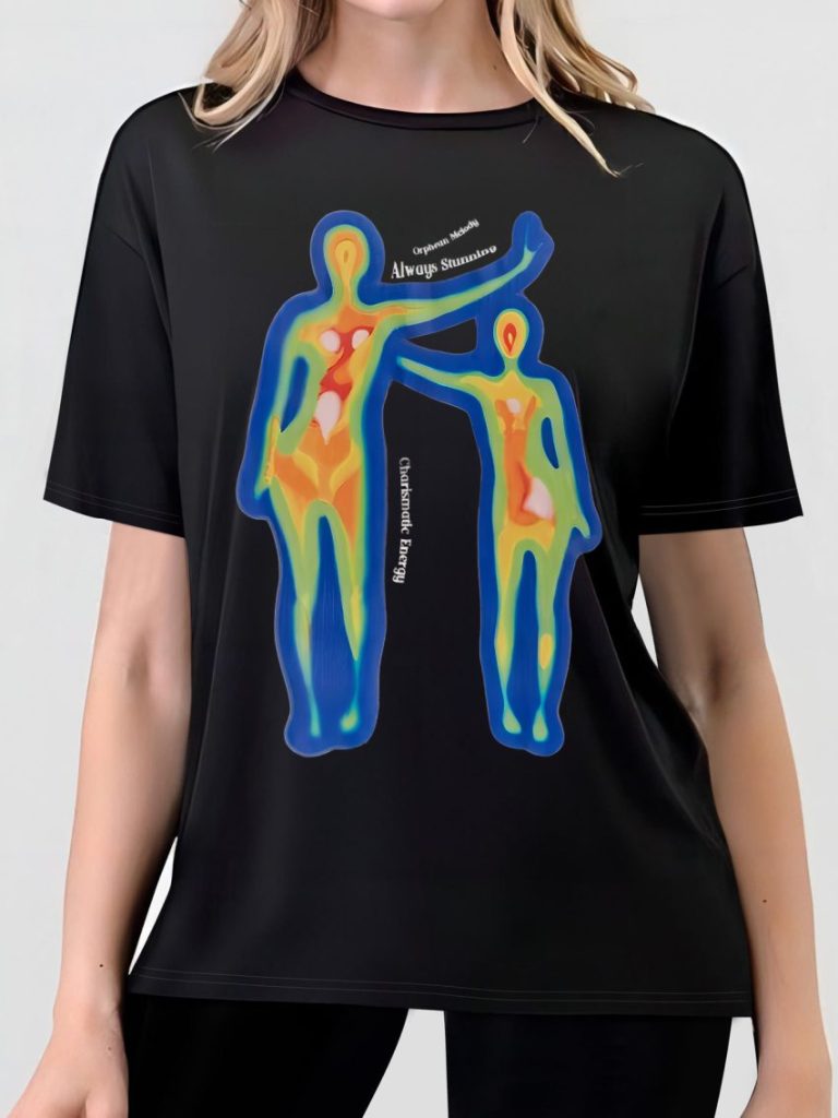 Black Rainbow Print Tee