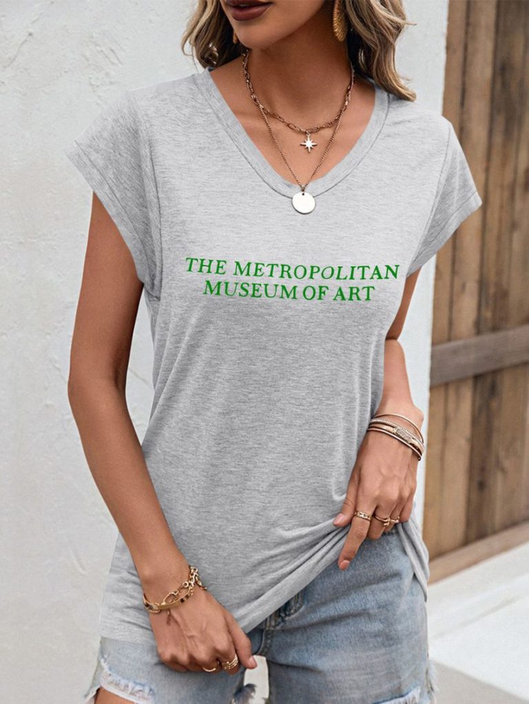 Multicolor Music Print Collared Tee