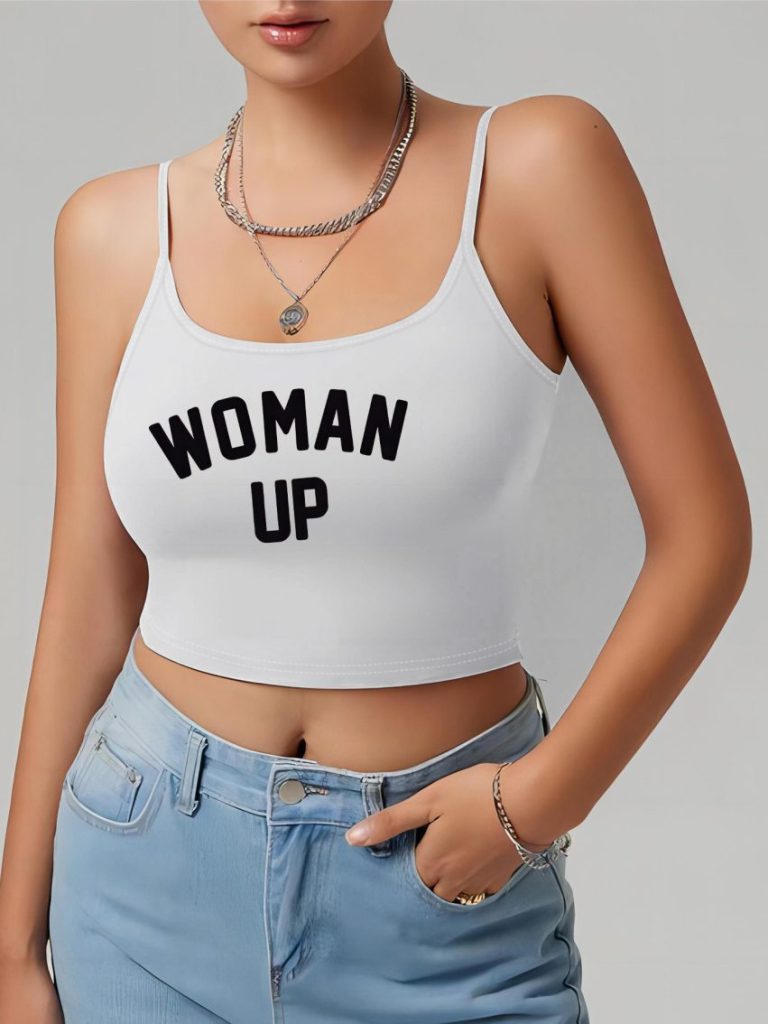 White Leopard Print Sleeveless Top