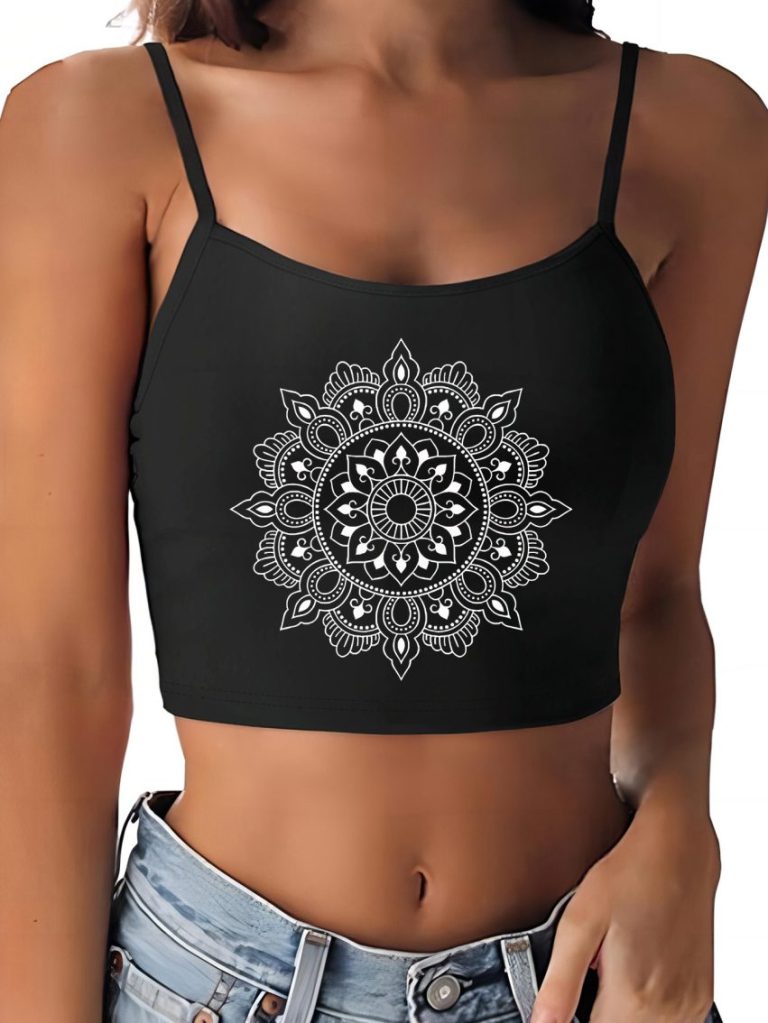 Star Print Long Sleeve Top