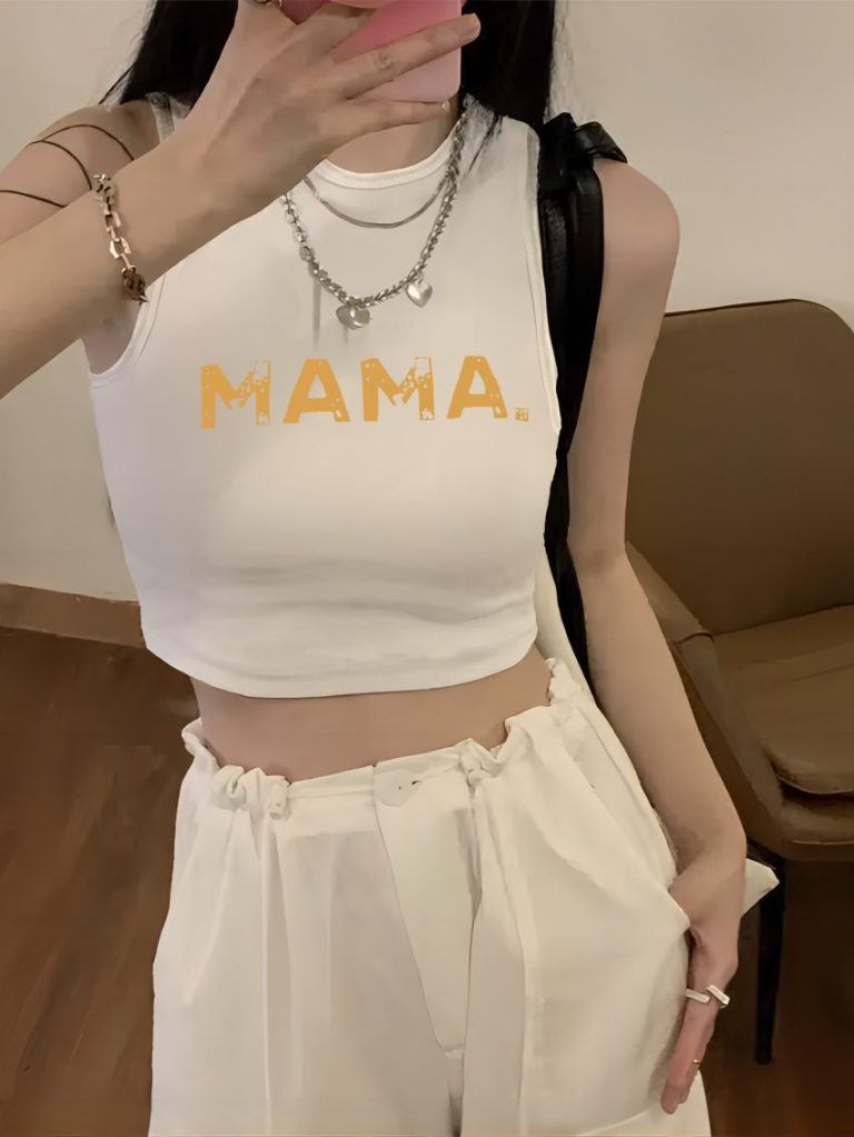 Yellow Star Print Sleeveless Top