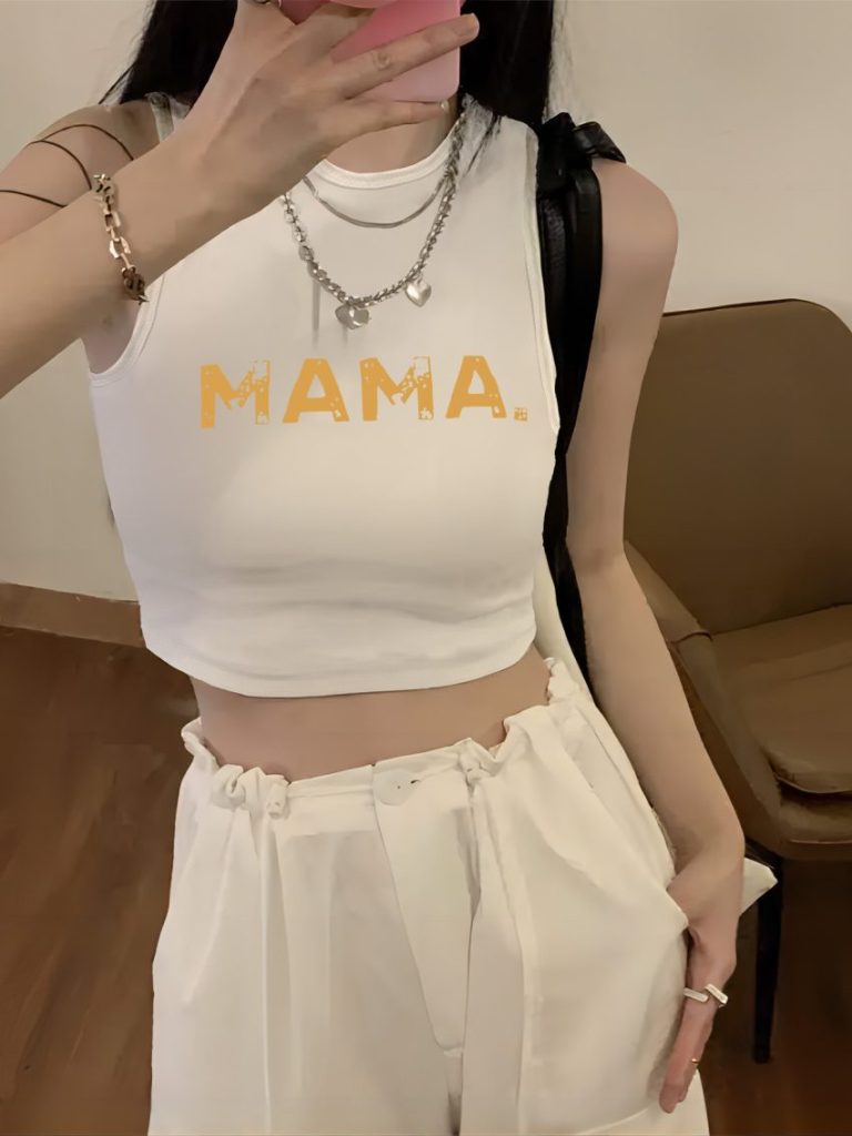 Yellow Star Print Sleeveless Top