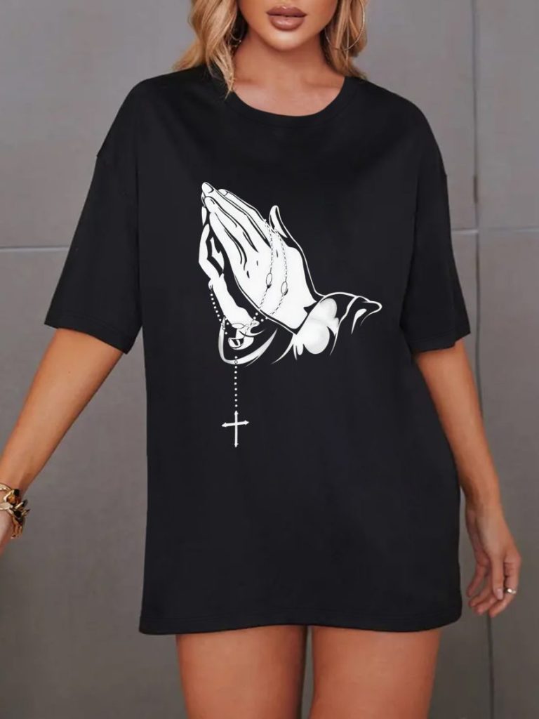 Black Butterfly Print Off-Shoulder Top