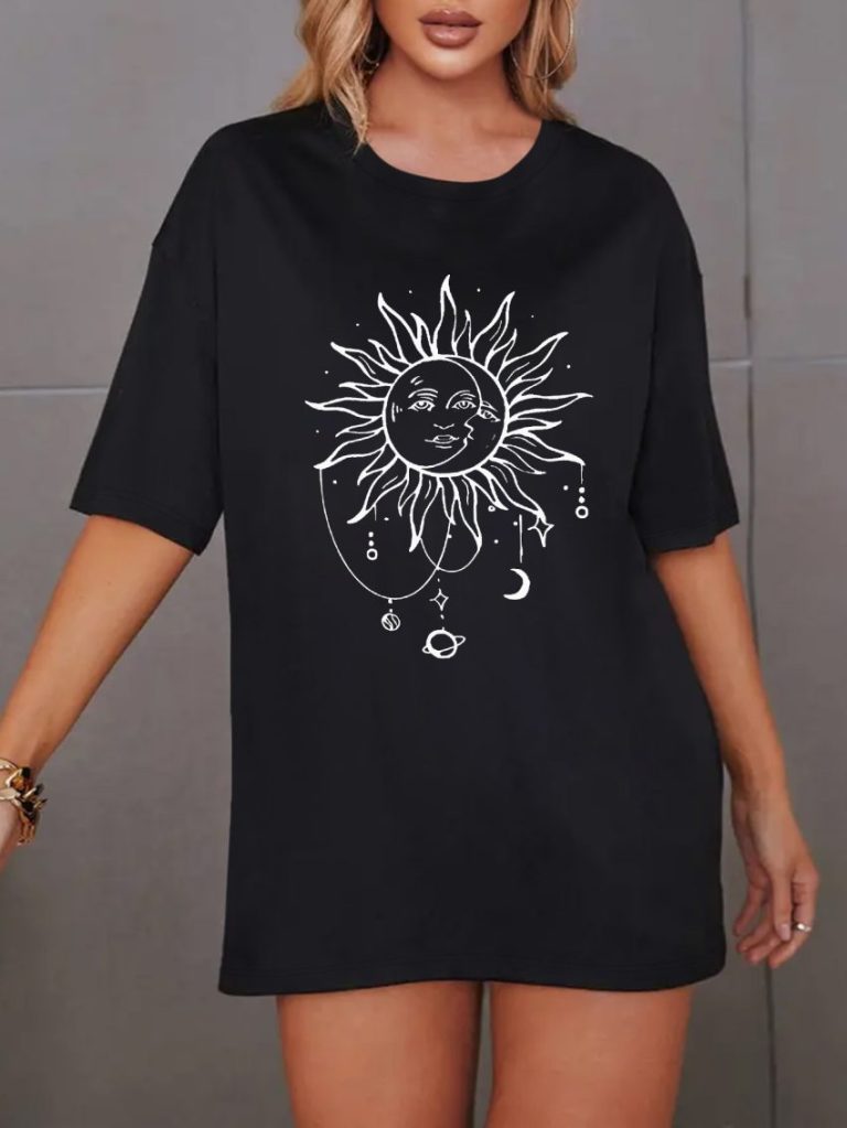 Smiley Print Crew Tee