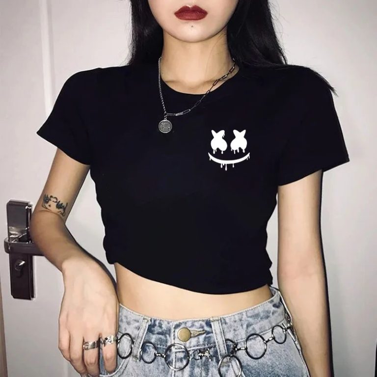 Skull Print 3-4 Sleeve Tee
