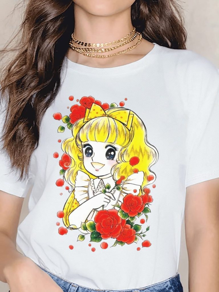 Yellow Heart Print Crew Tee