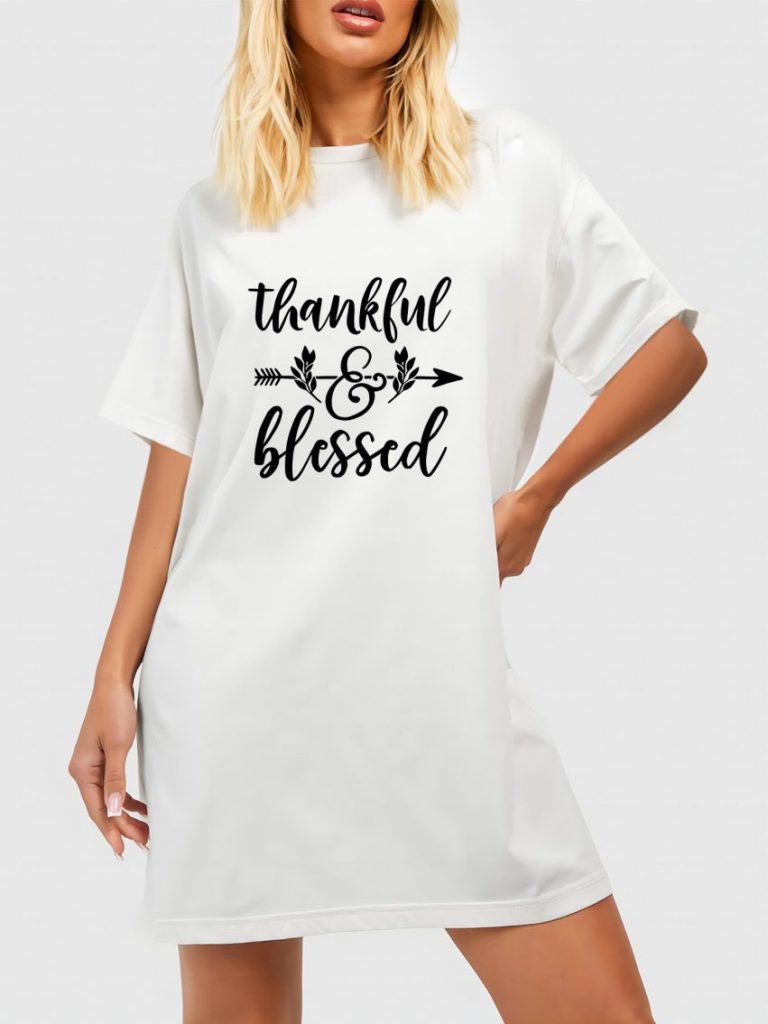 White Tropical Print Tee