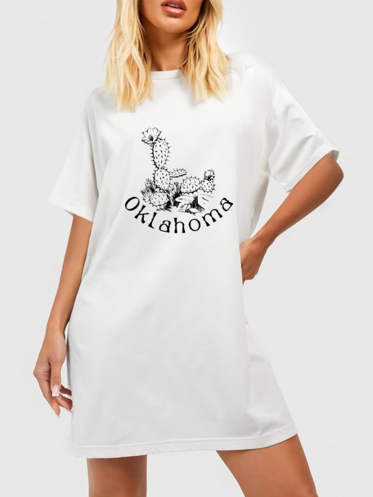 Beige Cartoon Print Off-Shoulder Top