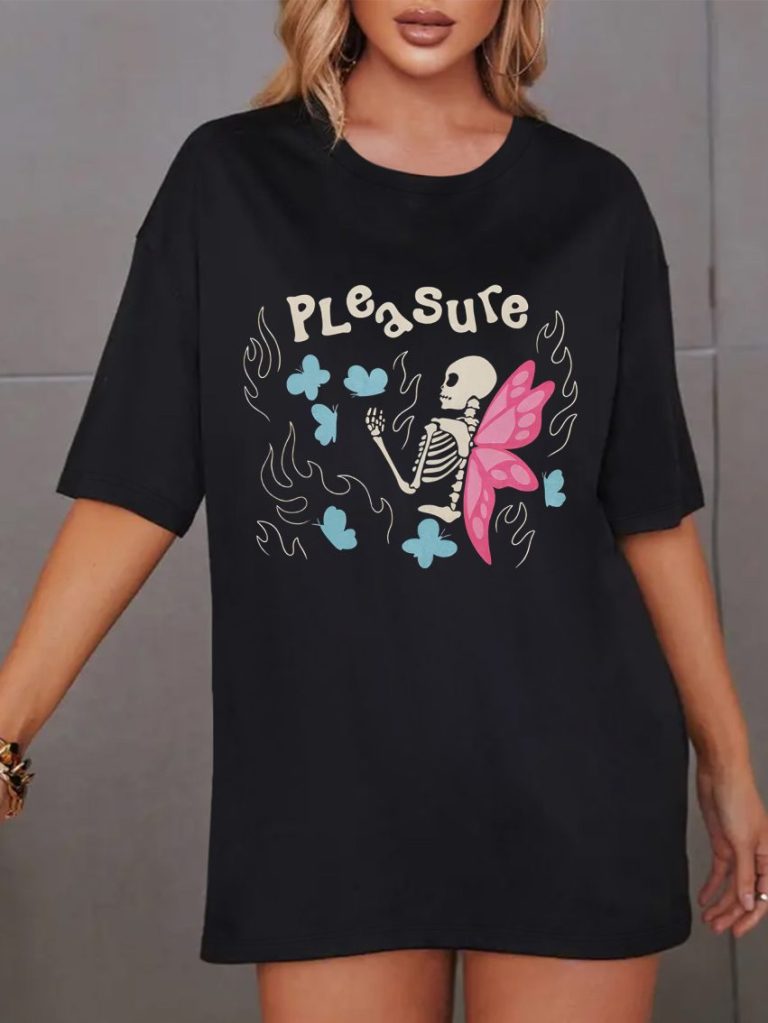 Cartoon Print Square Tee