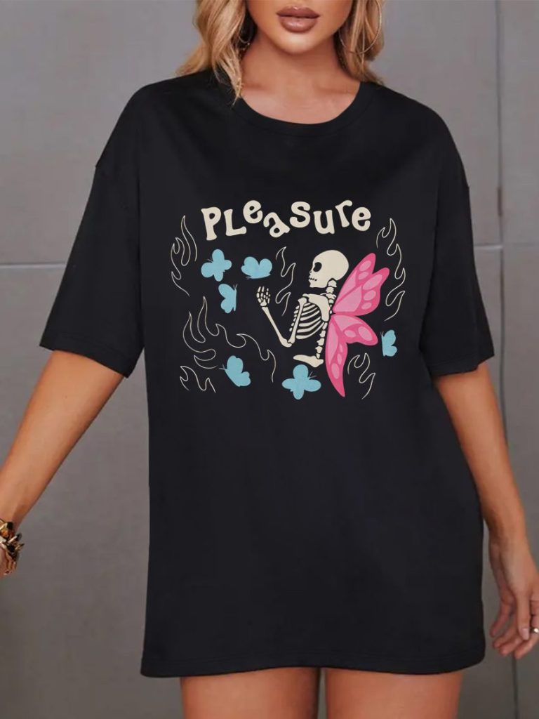 Cartoon Print Square Tee