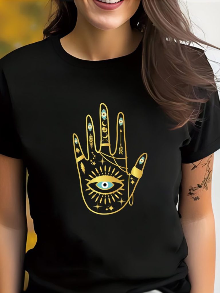 Yellow Geometric Print Tee