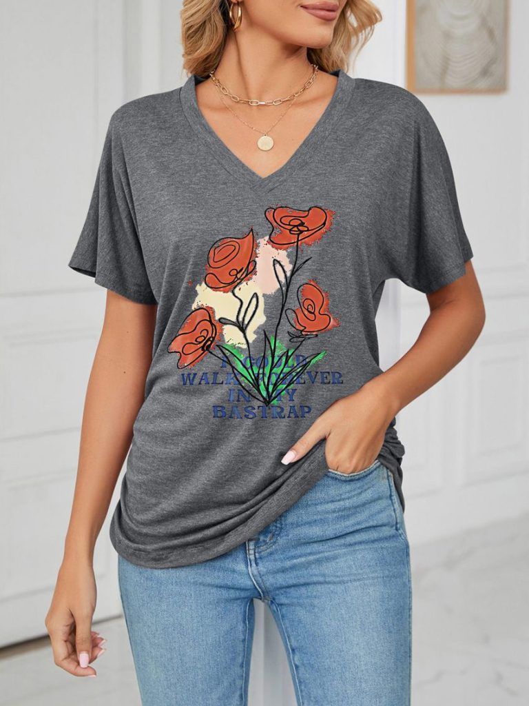 Multicolor Floral Print Off-Shoulder Top