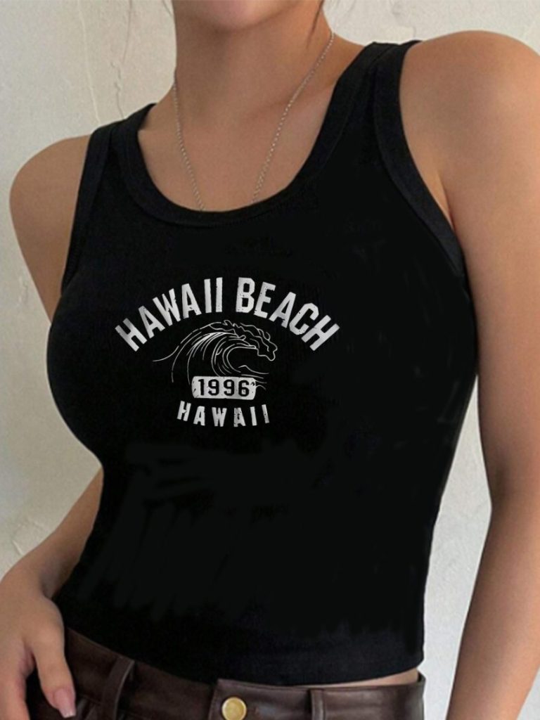 Black Heart Print V-Neck Tee