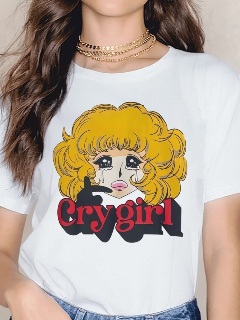 Yellow Portrait Print Crew Tee