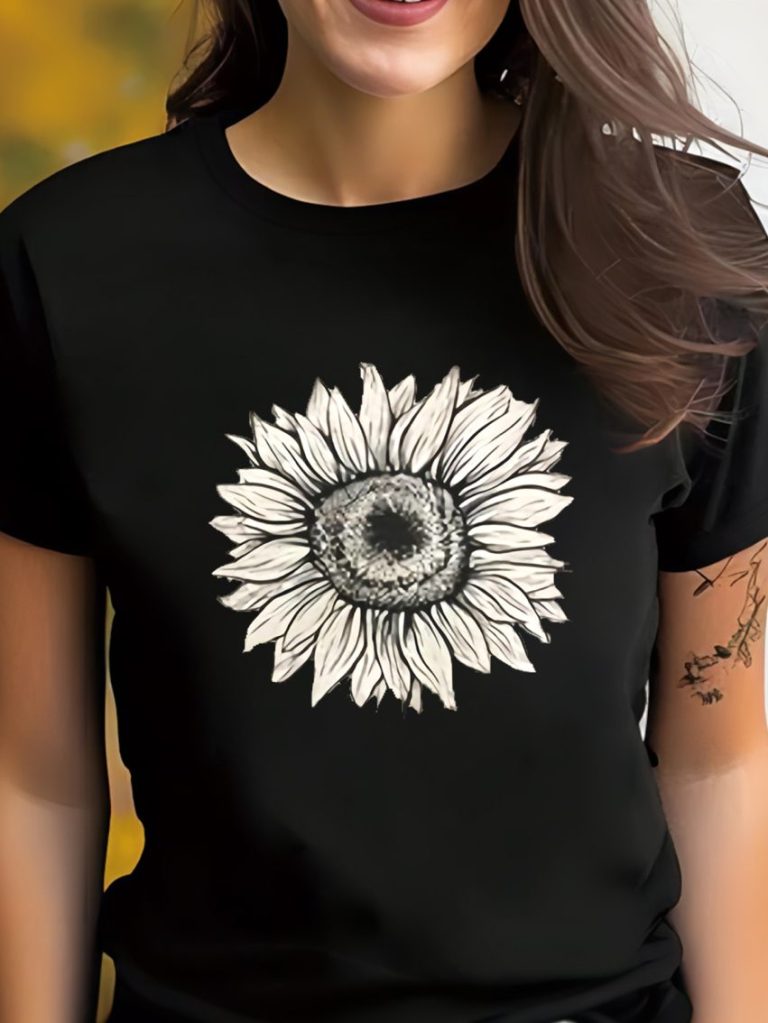 Floral Print Crew Tee