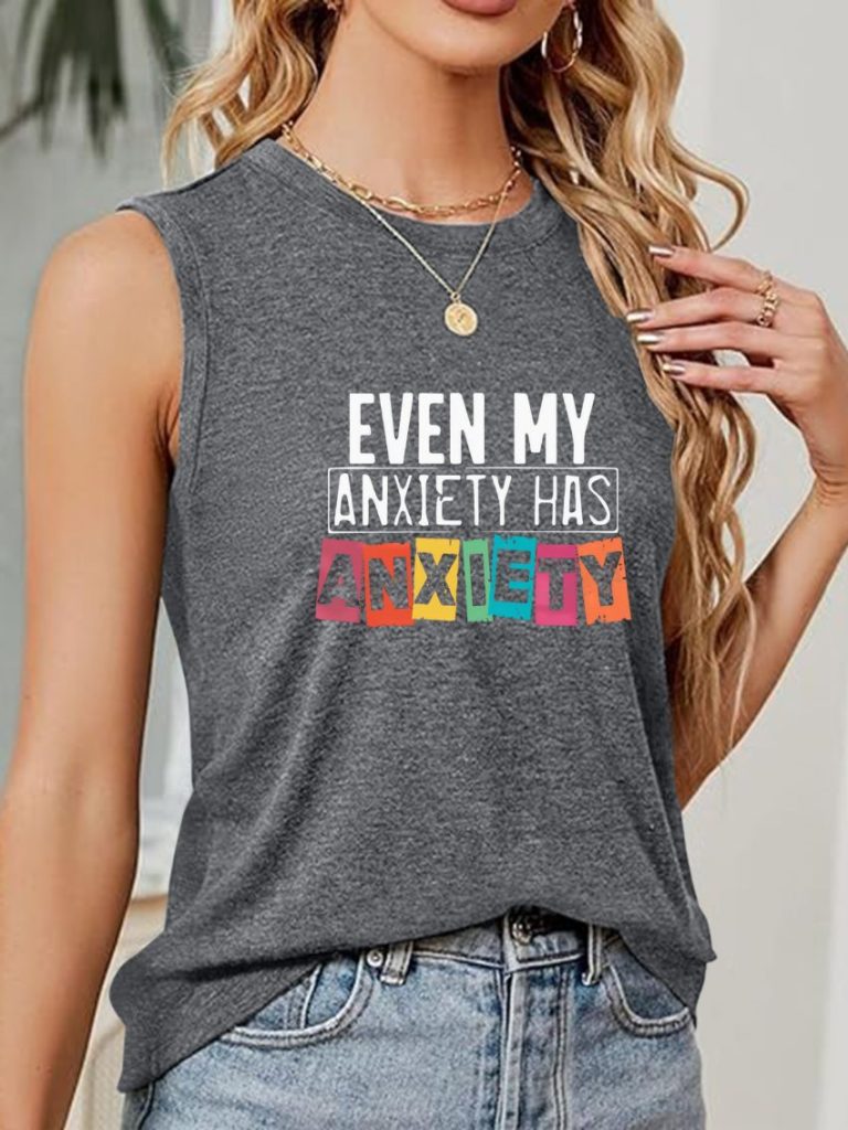 Multicolor Rainbow Print Sleeveless Top