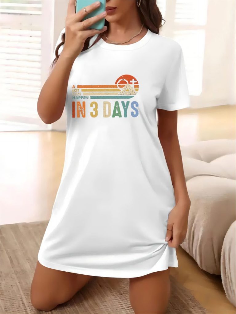 Orange Rainbow Print Tee