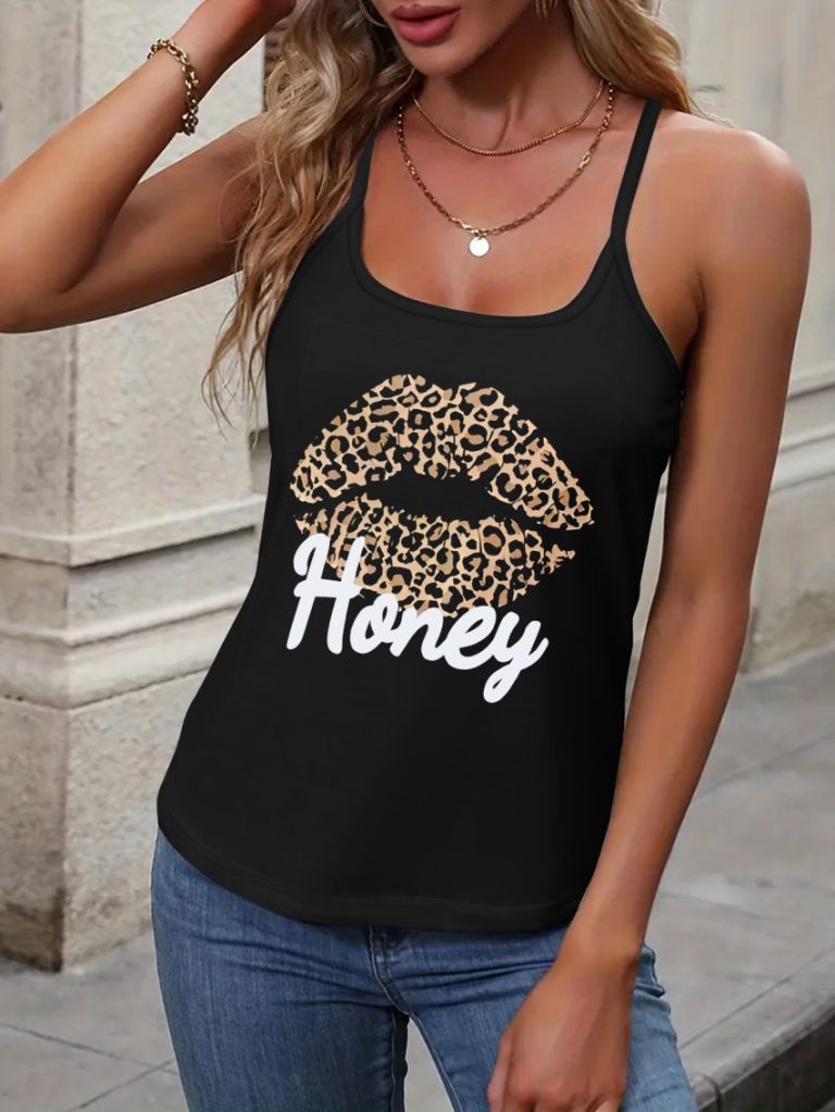 Orange Leopard Print Off-Shoulder Top