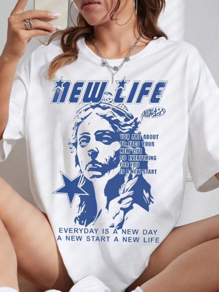 Blue Flag Print Tee