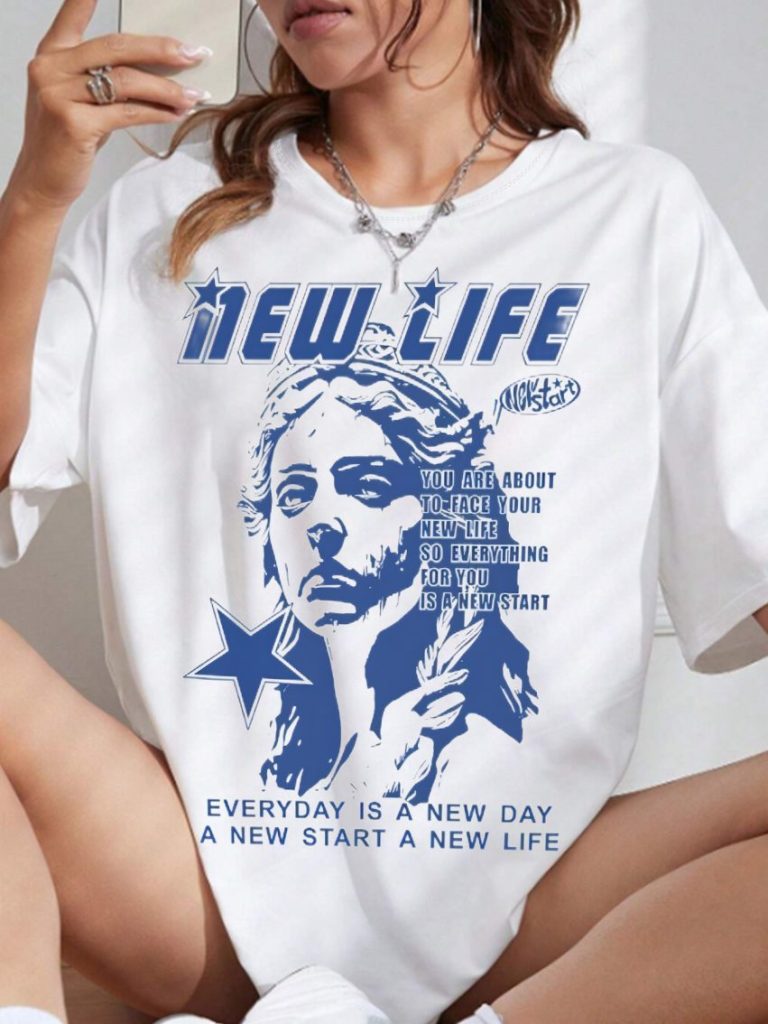 Blue Flag Print Tee