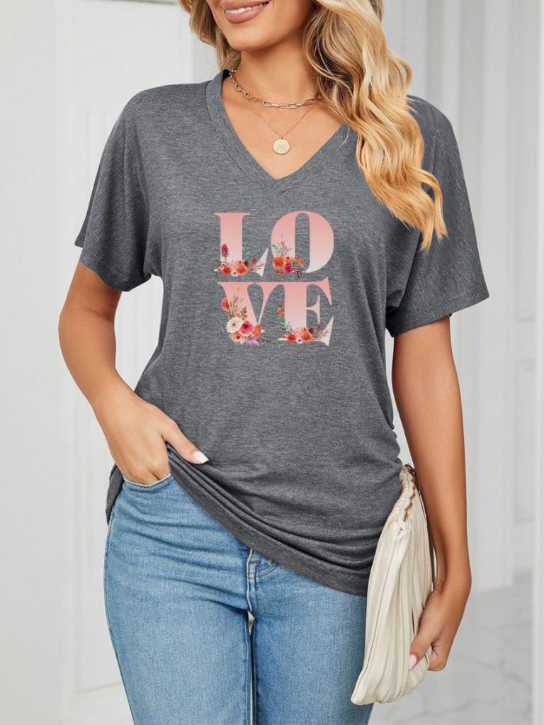 Gray Polka Dot Tee