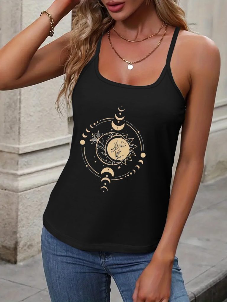 Smiley Print V-Neck Tee