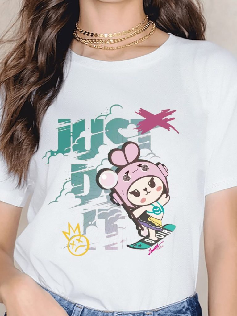 Multicolor Cartoon Print Sleeveless Top