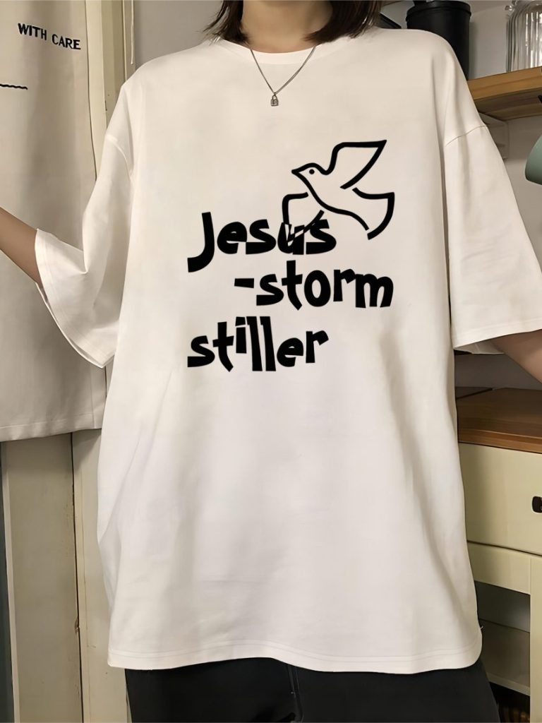 Beige Rainbow Print Tee