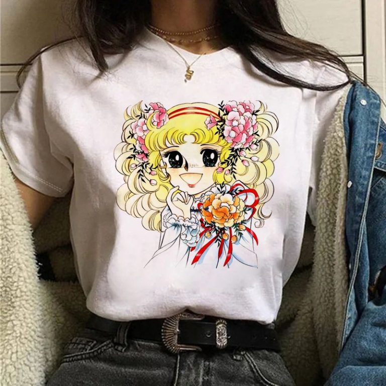 Yellow Cartoon Print Square Tee