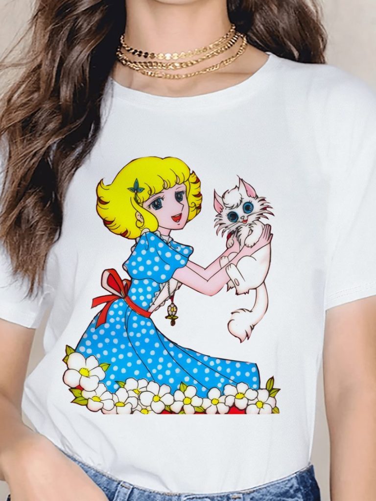 Multicolor Cartoon Print Tee