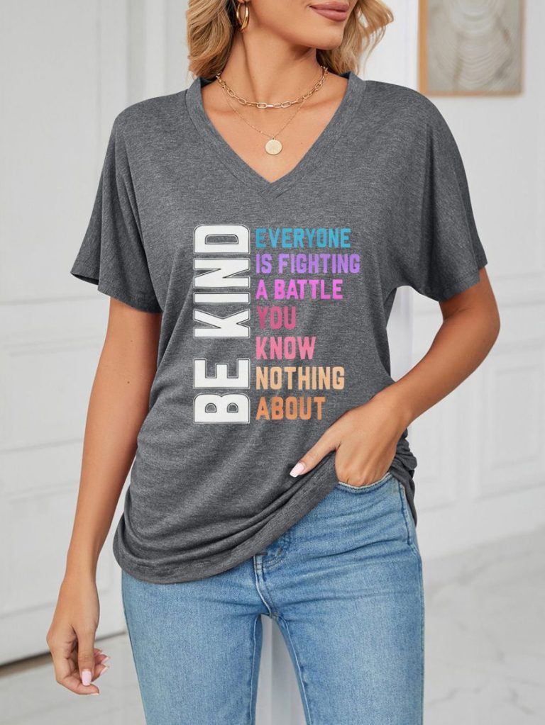 Letter Print Crew Tee