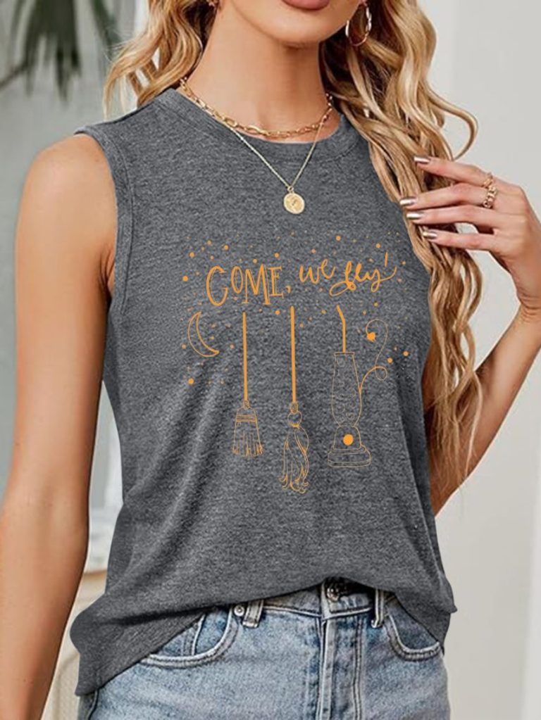 Gray Star Print Tee
