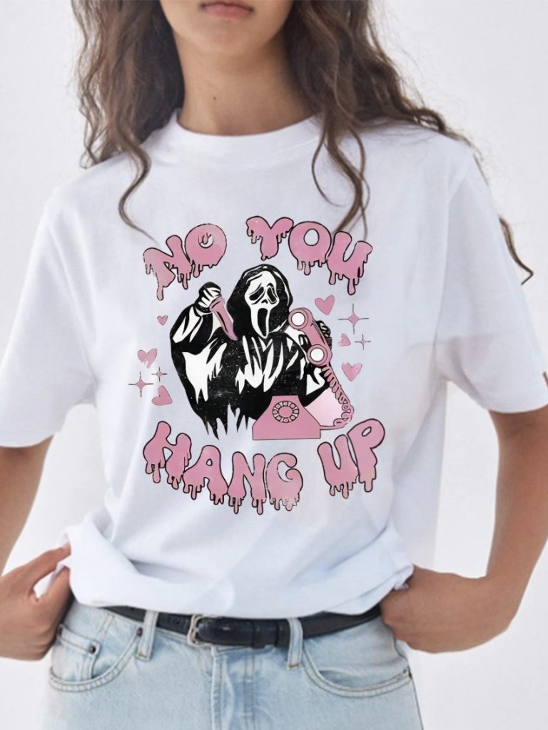 Pink Skull Print Off-Shoulder Top