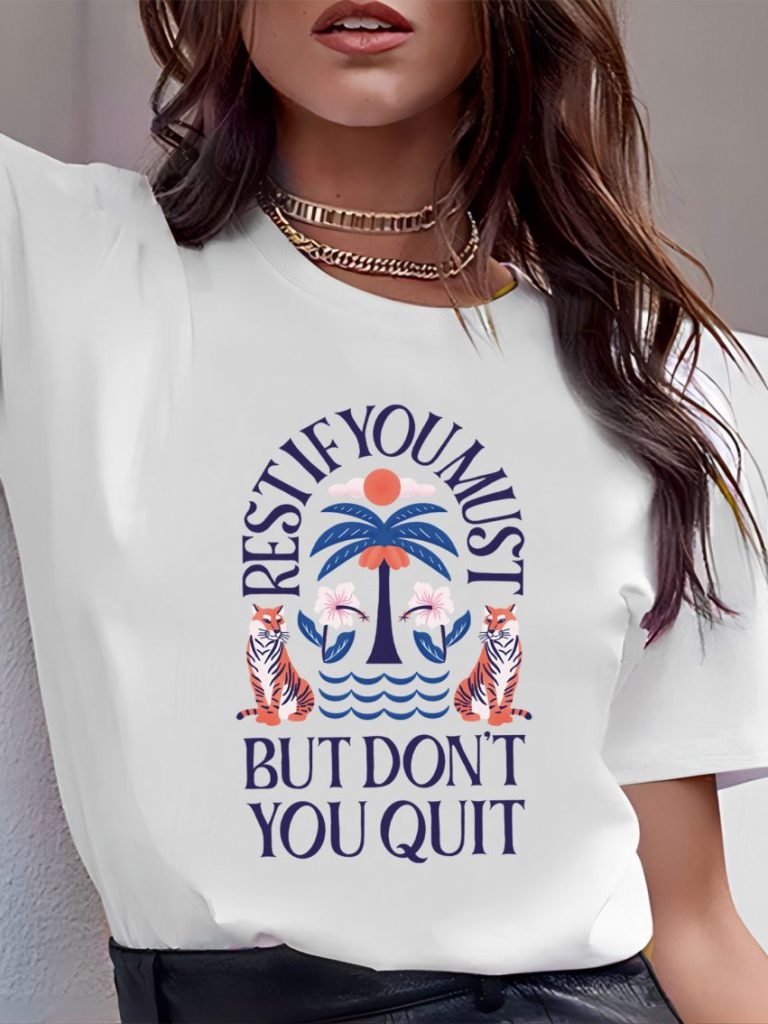 Blue Flag Print Off-Shoulder Top